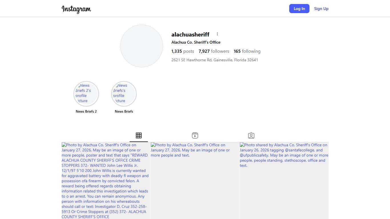 Alachua Co. Sheriff's Office (@alachuasheriff) • Instagram photos and videos