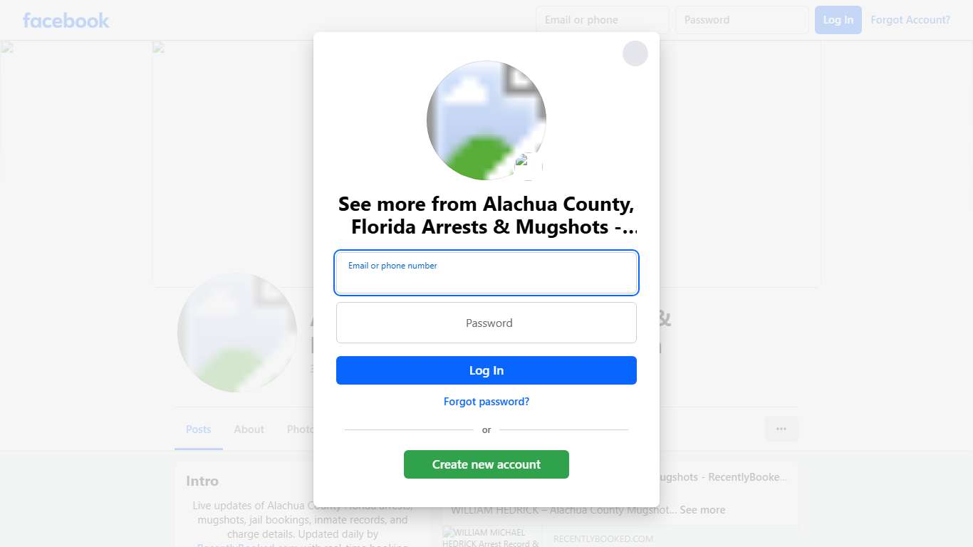Alachua County, Florida Arrests & Mugshots - RecentlyBooked.com Facebook